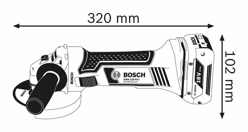Bosch GWS 18-125 V-LI Professional |  | V-liftverkkokauppa.fi